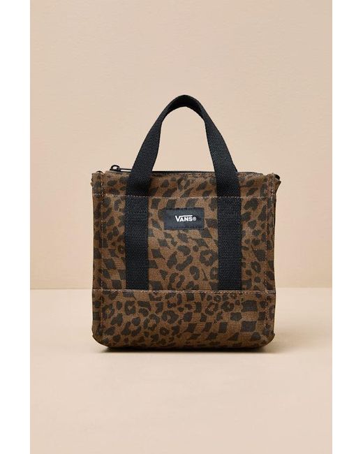 Vans Natural Lil Pergs Leopard Crossbody Mini Tote Bag