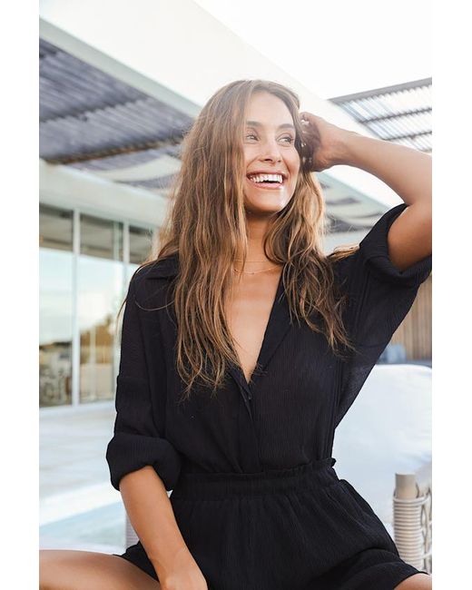 Lulus White Style Update Long Sleeve Button-Up Top