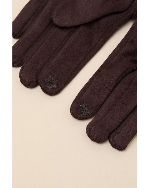 Lulus Black Jancy Faux Fur Gloves