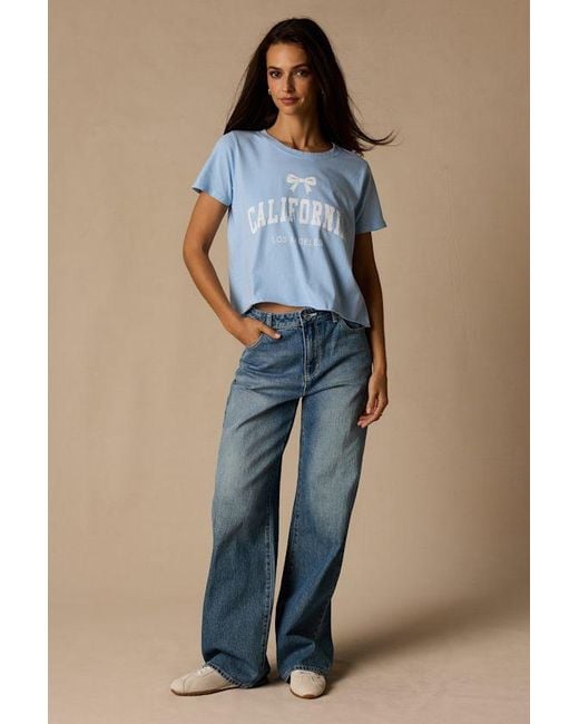 Prince Peter Blue California Cropped Graphic Tee