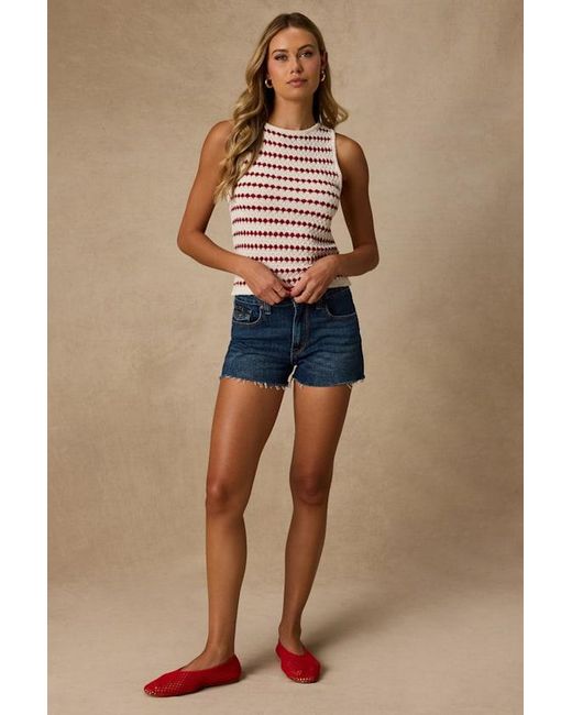 Lulus White Linley And Striped Knit Tank Top