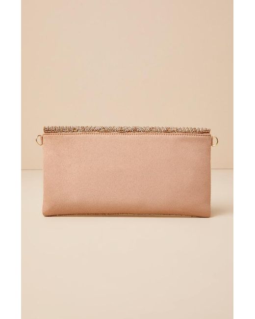 Lulus Natural Junipero Beaded Clutch