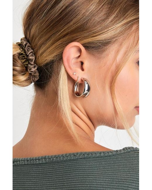 Kitsch Natural Tress Tamer Taupe Multi Petite 6-Piece Satin Scrunchie Set