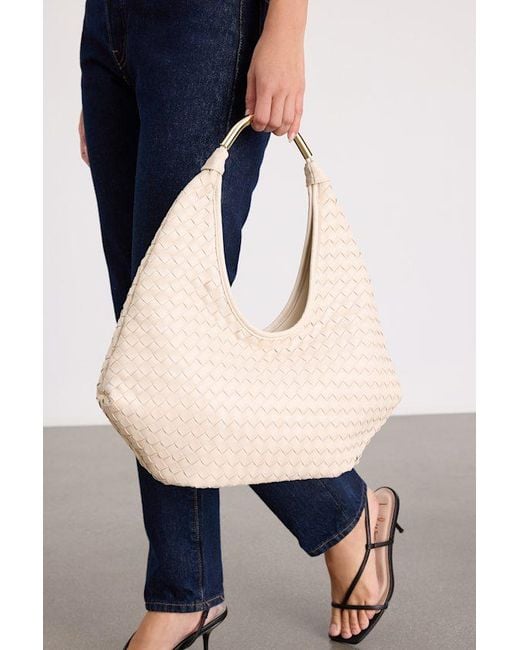Lulus Natural Della Bone Woven Slouchy Tote Bag