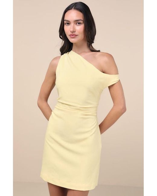 Extro & Vert Natural Nellie Off-The-Shoulder Mini Dress
