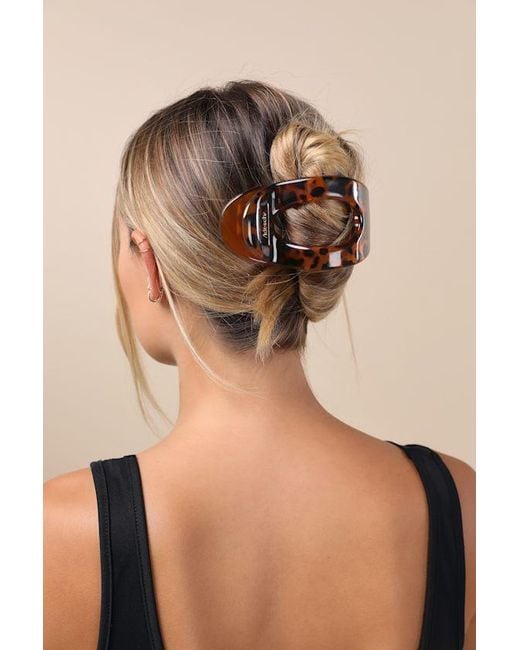 Kitsch Orange Flat Tortoiseshell Cloud Clip