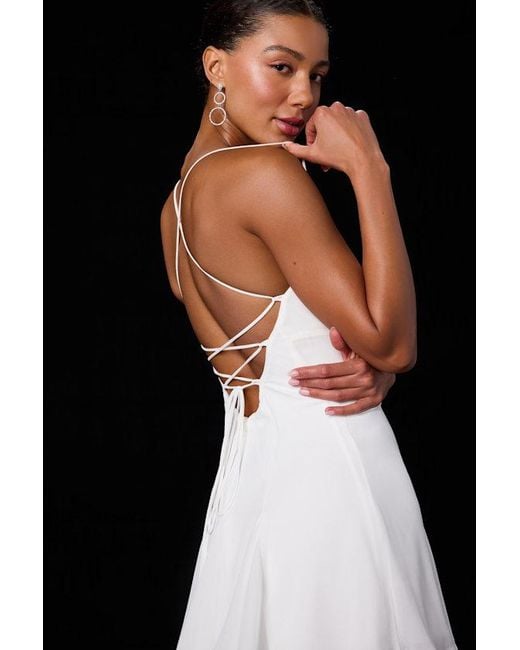Lulus Natural Perfected Sweetness Pleated Tiered Mini Dress