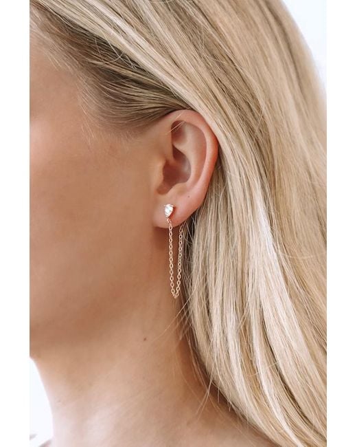 Lulus Natural More For Me Rhinestone Earrings Set