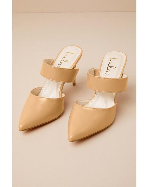 Lulus Gray Faire Pointed-Toe Mules