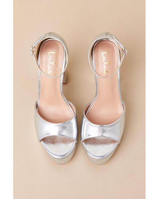 Lulus Natural Orsola Platform Ankle Strap Sandals