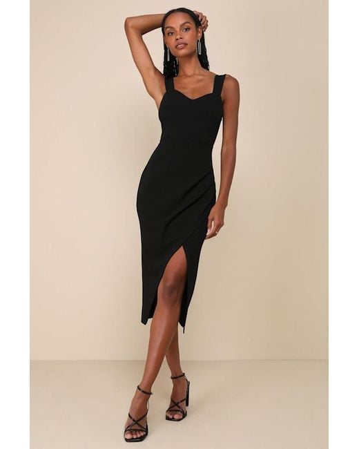 Lulus Natural Always Beautiful Sleeveless Tulip Midi Dress
