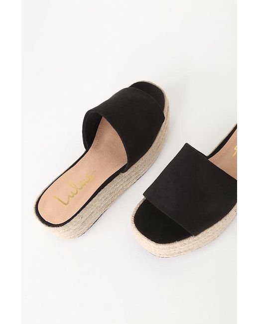 Lulus Blue O'Ahu 2 Suede Espadrille Platforms