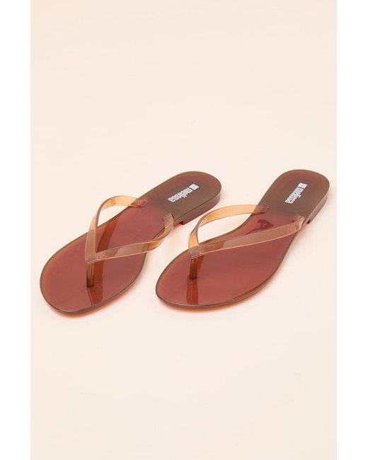 Melissa Natural Harmonic Clear Jelly Flip Flops