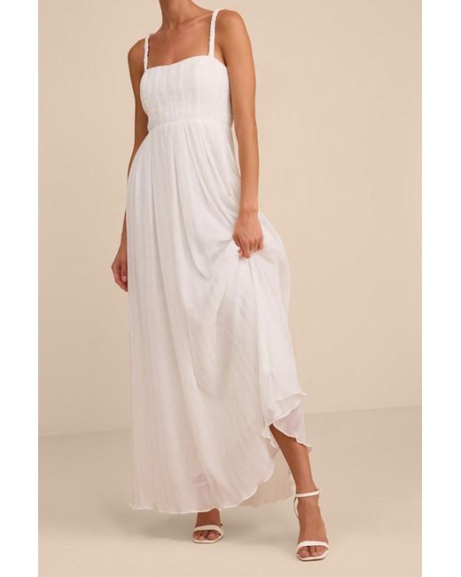 Lulus Natural Alana Textured Sleeveless Maxi Dress