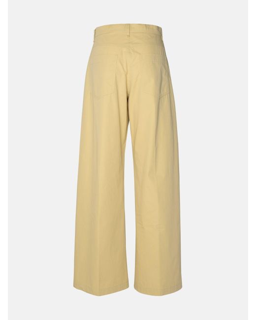 Sportmax Yellow 'gebe' Cotton Trousers