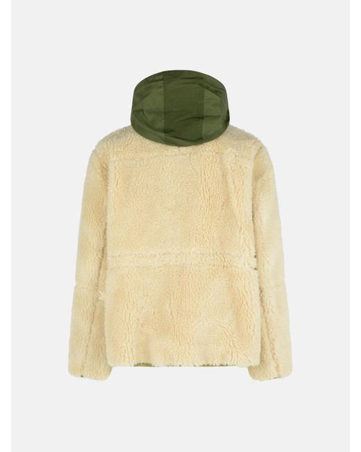 Sacai Natural 'sherling' Wool Blend Jacket for men