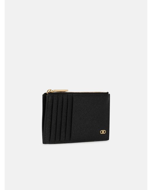 Ferragamo Black 'micro' Leather Wallet for men