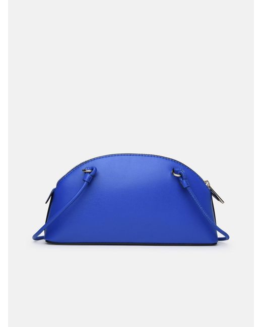 Furla Blue 'camelia' Mini Bag In Calf Leather
