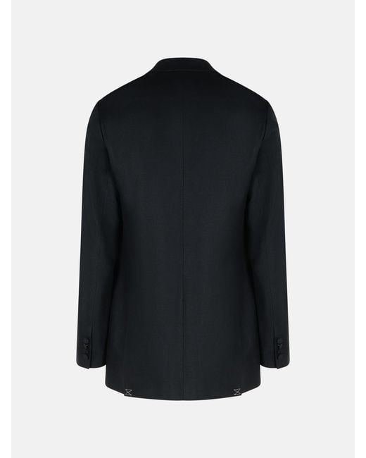 Dries Van Noten Black 'Bartux' Wool Blend Blazer for men