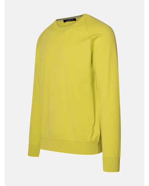 Gran Sasso Yellow Cashmere Blend Sweater for men