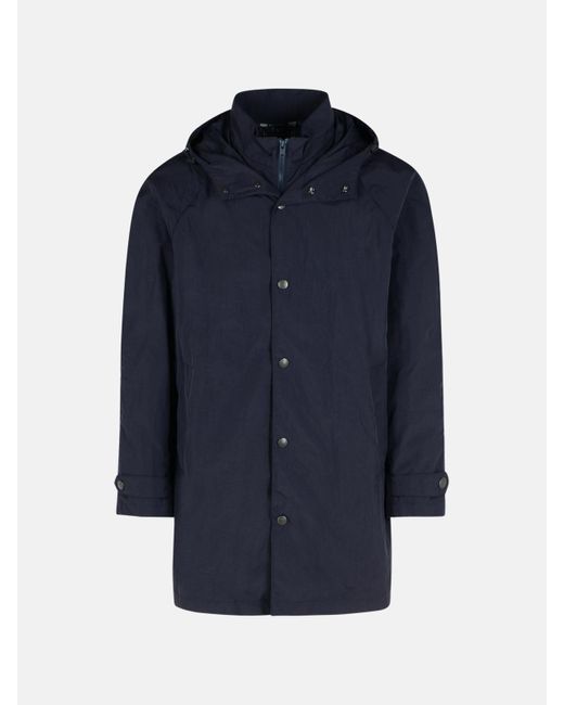 Fay Blue 'morning' Polyester Parka for men