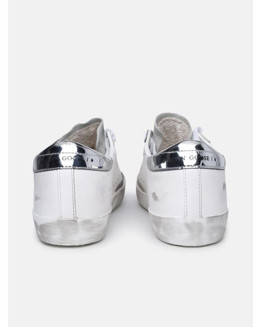Golden Goose Deluxe Brand White 'super-star Classic' Leather Sneakers