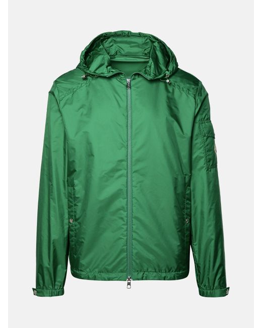Moncler Green 'etiache' Polyamide Jacket for men