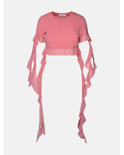Blumarine Pink Fuscia Cotton Sweater