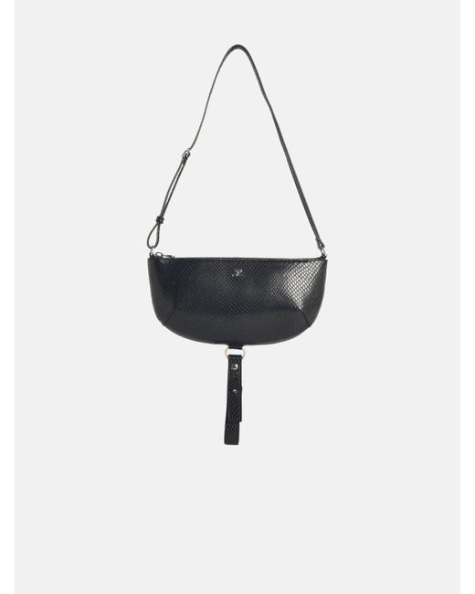 Courreges White 'holy Eclipse Viper' Leather Bag