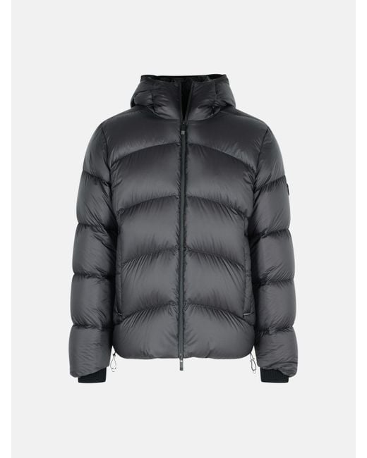 Moncler Gray 'fulcran' Short Hooded Down Jacket In Polyamide for men