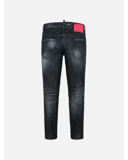 DSquared² Gray 'Skater Washed' Cotton Jeans for men