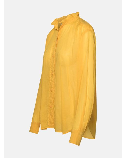 Isabel Marant Yellow Marant Étoile 'gamble' Cotton Shirt