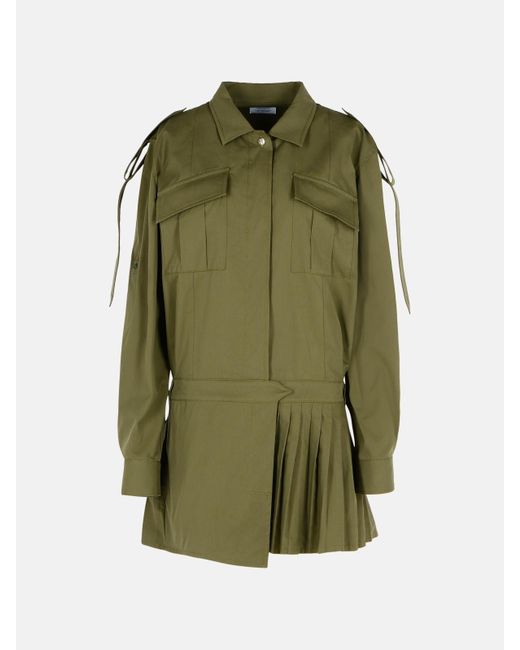 Off-White c/o Virgil Abloh Green Savana Cotton Dress
