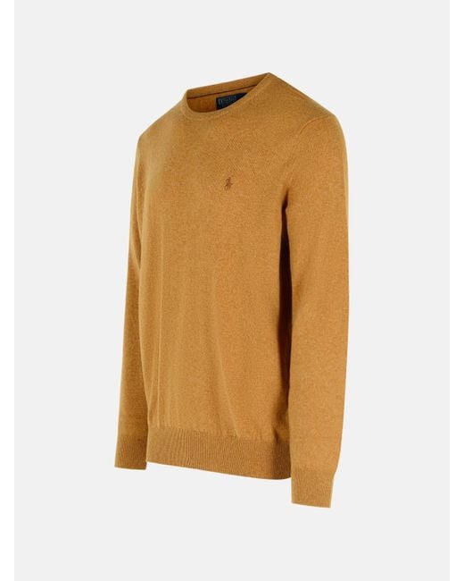 Polo Ralph Lauren Brown Wool Sweater for men