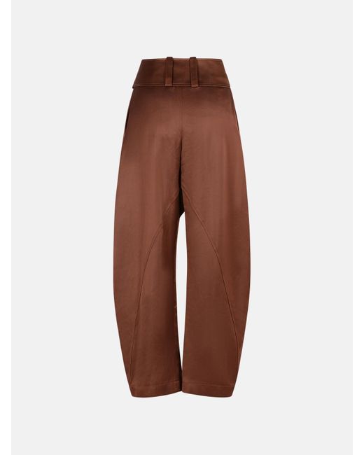 J.W. Anderson Brown 'd-ring' Viscose Trousers
