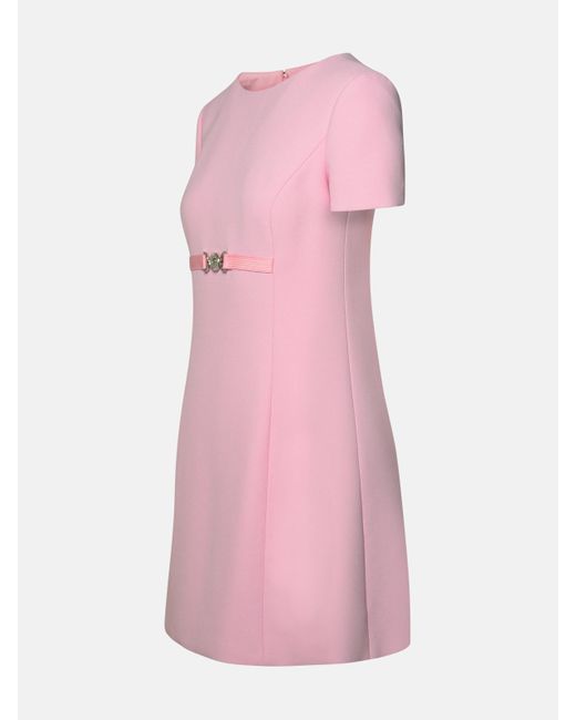 Versace Pink 'medusa '95' Dress In Viscose Blend