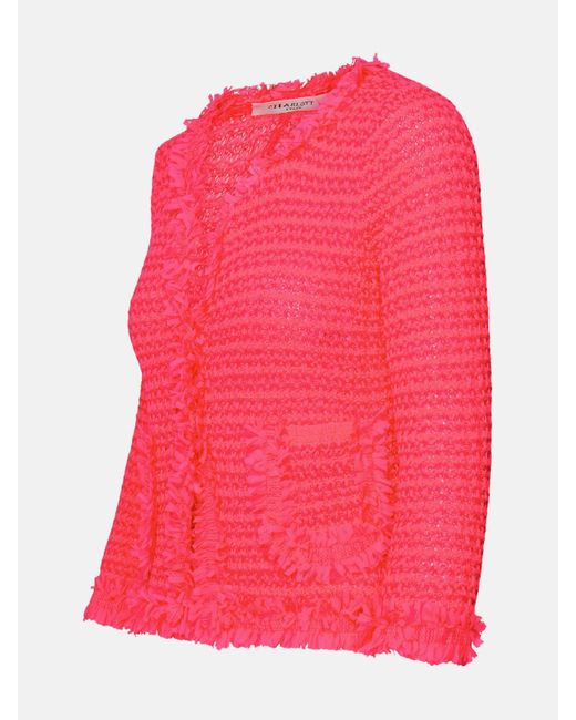Charlott Pink Fuchsia Cotton Jacket