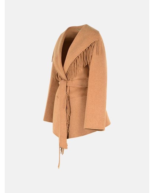 Jonathan Simkhai White 'Rowen' Camel Wool Blend Coat