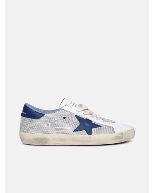 Golden Goose Deluxe Brand Blue 'super-star Classic' Leather Sneakers for men