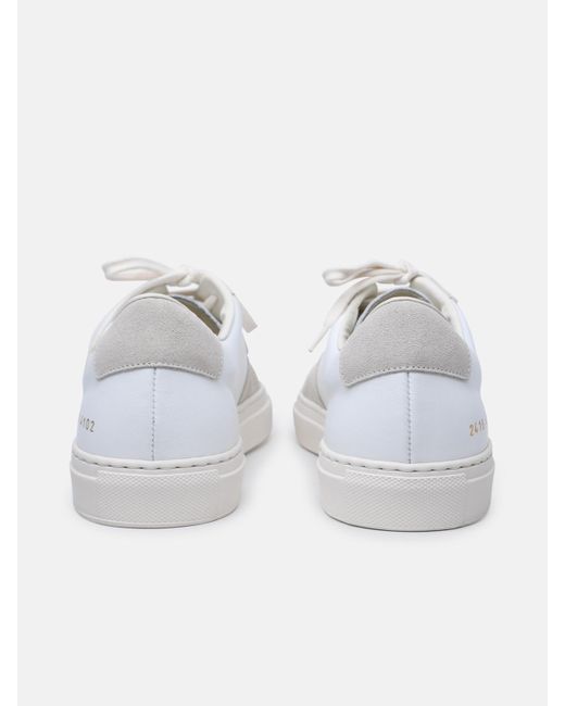 Common Projects White 'bball Duo' Leather Sneakers for men