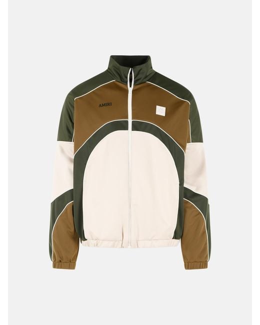 Amiri Natural 'Track' Polyester And Cotton Jacket for men