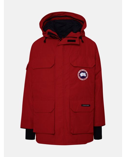 Canada goose red jacket mens store