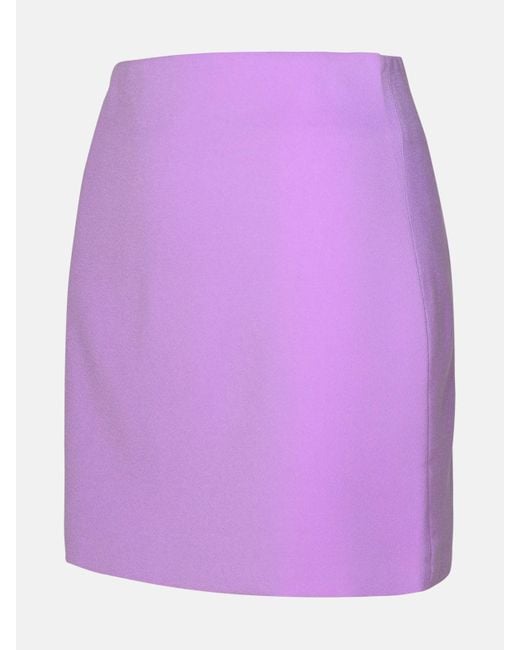 ANDAMANE Purple Lilac Polyester Skirt