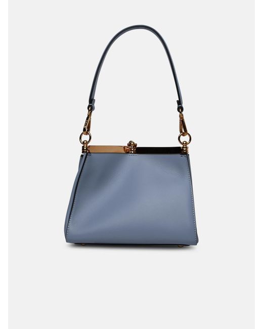 Etro Blue 'vela' Leather Bag
