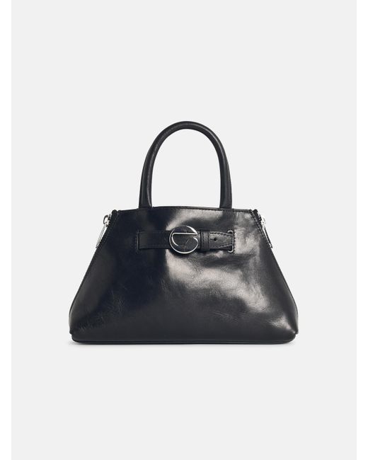 Coperni Blue 'data' Mini Bag In Leather