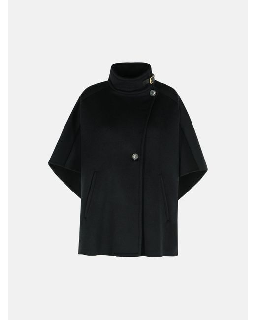Max Mara 'derrik' Cashmere Cape in Black | Lyst