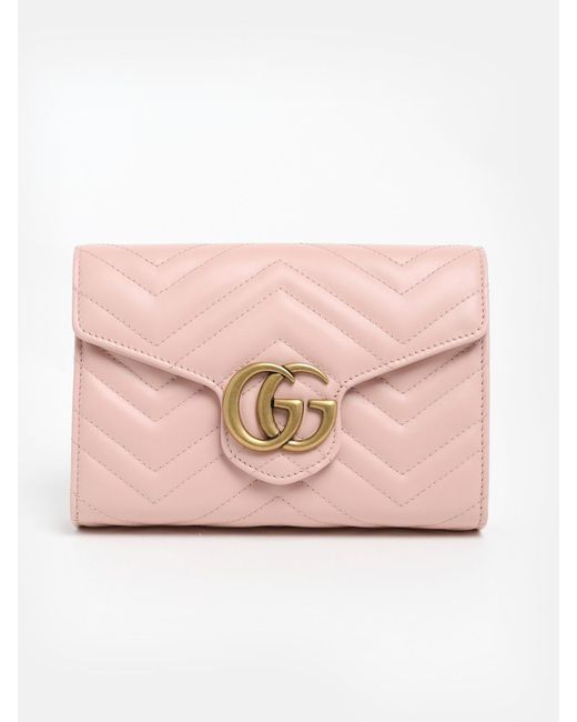 Gucci Pink Marmont Mini Bag Lyst