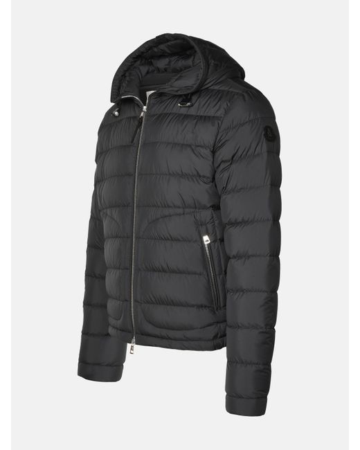Moncler Black Anthracite Polyester Jacket for men