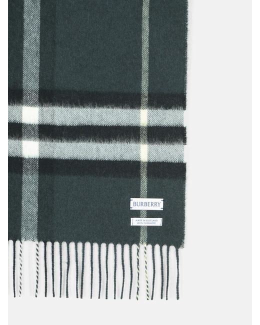 Burberry Green Cashmere Scarf for men