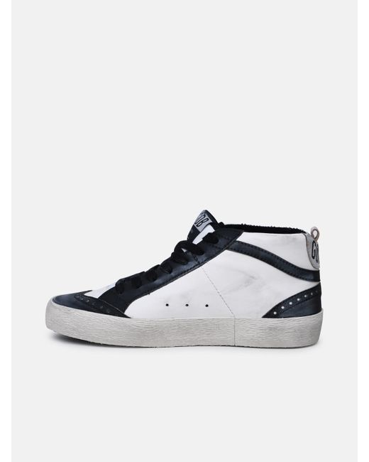 Golden Goose Deluxe Brand Blue 'mid-star Classic' Leather Sneakers